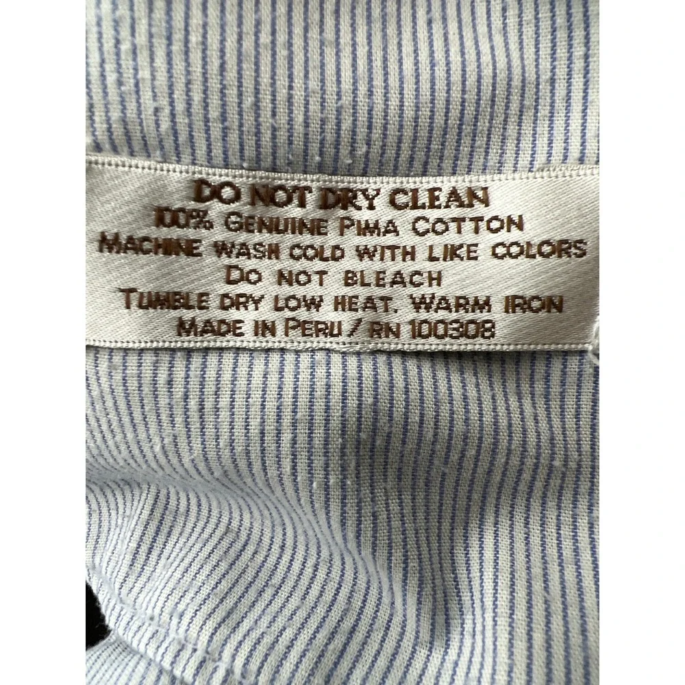 Peter Millar Mens 35 Pima Cotton‎ Flat Front Raleigh Washed Twill Chino Pants